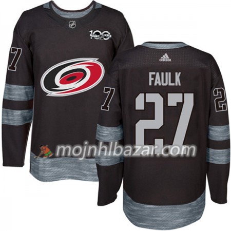 Dresovi Carolina Hurricanes Justin Faulk 27 1917-2017 100th Anniversary Adidas Crna Authentic - Muške Dresovi Carolina Hurricanes Justin Faulk 27 1917-2017 100th Anniversary Adidas Crna Authentic - Muške